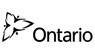 Logo of Ontario featuring a stylized trillium flower next to the word "Ontario" in black lettering, symbolizing emergency restoration.